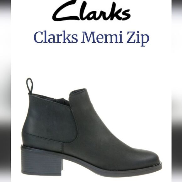Clarks Memi Zip Women's Chelsea Boot Size 10 NWT - Picture 1 of 4